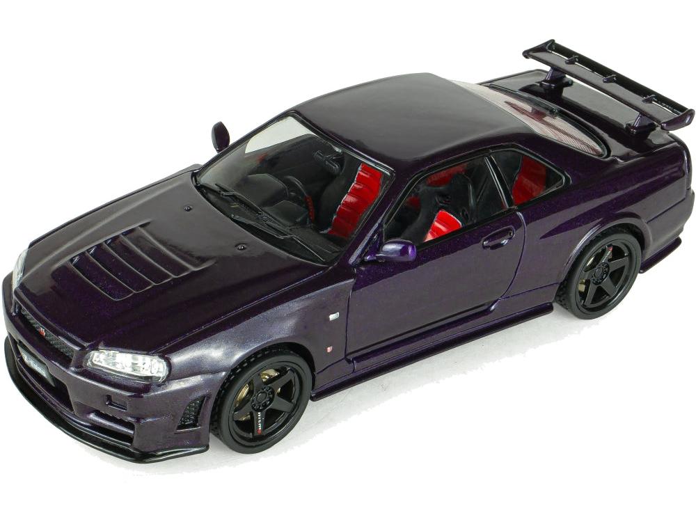 Nissan Skyline GT-R (R34) ZTune Midnight Purple 1999 1:43 Scale Diecast Model Car – Solido-Solido-Diecast Model Centre