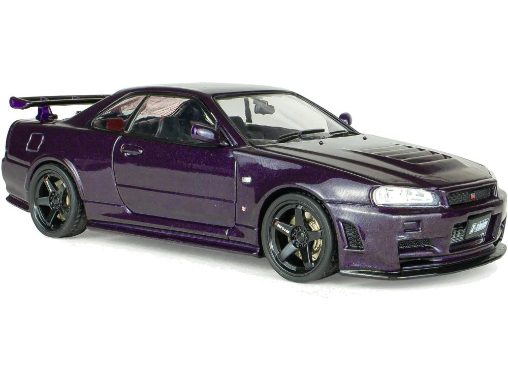 Nissan Skyline GT-R (R34) ZTune Midnight Purple 1999 1:43 Scale Diecast Model Car – Solido-Solido-Diecast Model Centre