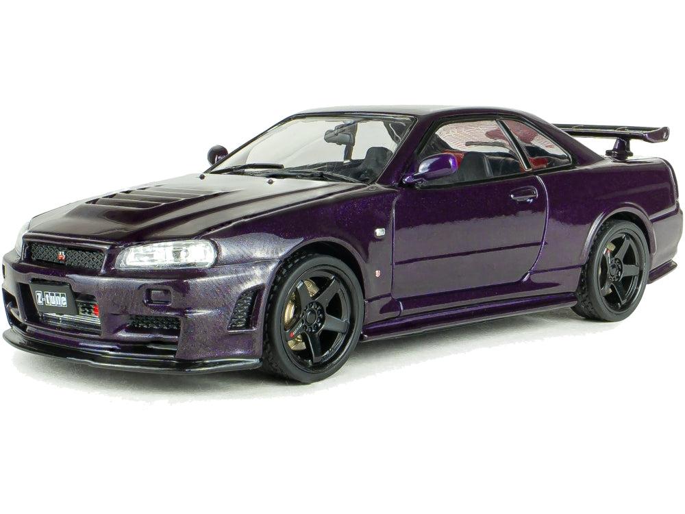 Nissan Skyline GT-R (R34) ZTune Midnight Purple 1999 1:43 Scale Diecast Model Car – Solido-Solido-Diecast Model Centre