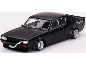 Nissan Skyline Kenmeri Liberty Walk matt black - 1:64 Scale Diecast Model Car-MINI GT-Diecast Model Centre