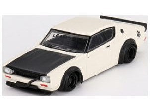 Nissan Skyline Kenmeri Liberty Walk white - 1:64 Scale Diecast Model Car-MINI GT-Diecast Model Centre