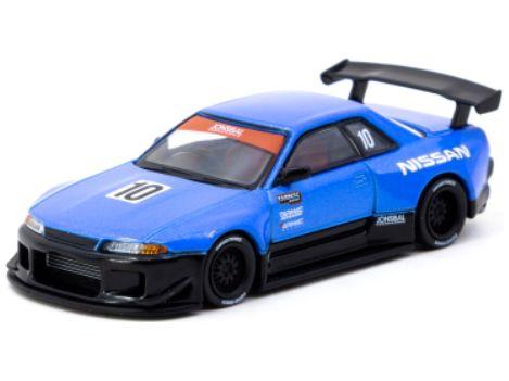 Nissan Skyline (R32) (Tarmac Works 10th Anniversary) Blue/Black 1:64 Scale Tarmac Works Diecast Model Car-Tarmac Works-Diecast Model Centre