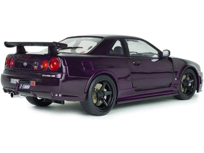 Nissan Skyline (R34) GT-R Z Tune Midnight Purple 1999 1:18 Scale Diecast Model Car – Solido-Solido-Diecast Model Centre