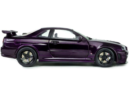Nissan Skyline (R34) GT-R Z Tune Midnight Purple 1999 1:18 Scale Diecast Model Car – Solido-Solido-Diecast Model Centre
