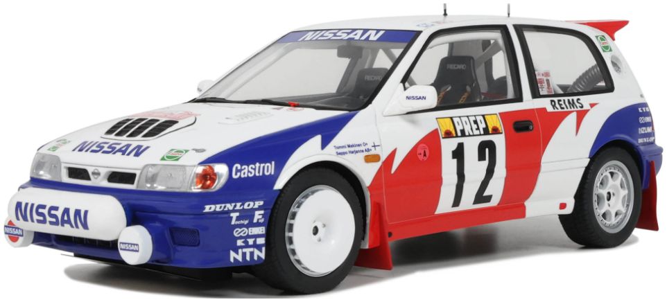 Nissan Sunny GTi-R Tommi Makinen Rallye Monte Carlo 1992 1:18 Scale OttOmobile Resin Model-OttOmobile-Diecast Model Centre