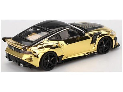 Nissan Z Veilside FFZ400 Gold Chrome (LHD) 1:64 Scale MINI GT Diecast Model (Blister Packaging)-MINI GT-Diecast Model Centre
