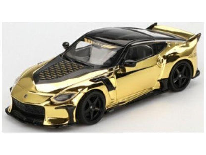Nissan Z Veilside FFZ400 Gold Chrome (LHD) 1:64 Scale MINI GT Diecast Model (Blister Packaging)-MINI GT-Diecast Model Centre