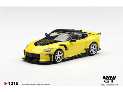 Nissan Z Veilside FFZ400 Ikazuchi Yellow (LHD) 1:64 Scale Diecast Model Car – MINI GT-MINI GT-Diecast Model Centre