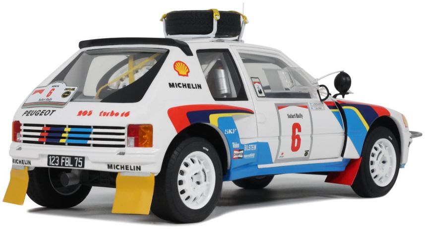 Peugeot 205 T16 #6 Timo Salonen Safari Rally 1985 1:18 Scale OttOmobile Resin Model