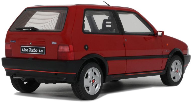 Fiat Uno Turbo i.e 1990 Rosso Racing 1:18 Scale OttOmobile Resin Model