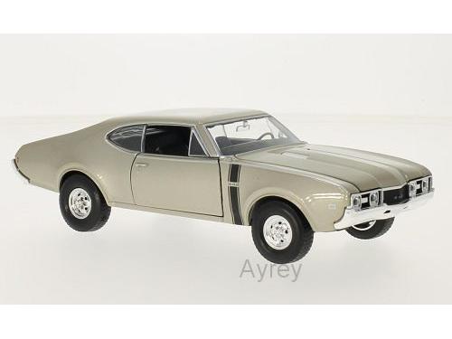 Oldsmobile 442 1968 Gold 1:24 Scale Welly Diecast Model-Welly-Diecast Model Centre