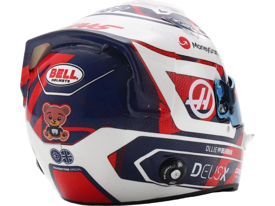 Ollie Bearman F1 British GP 2025 Helmet 1:5 Scale Resin Replica – Spark-Spark-Diecast Model Centre