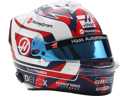 Ollie Bearman F1 British GP 2025 Helmet 1:5 Scale Resin Replica – Spark-Spark-Diecast Model Centre