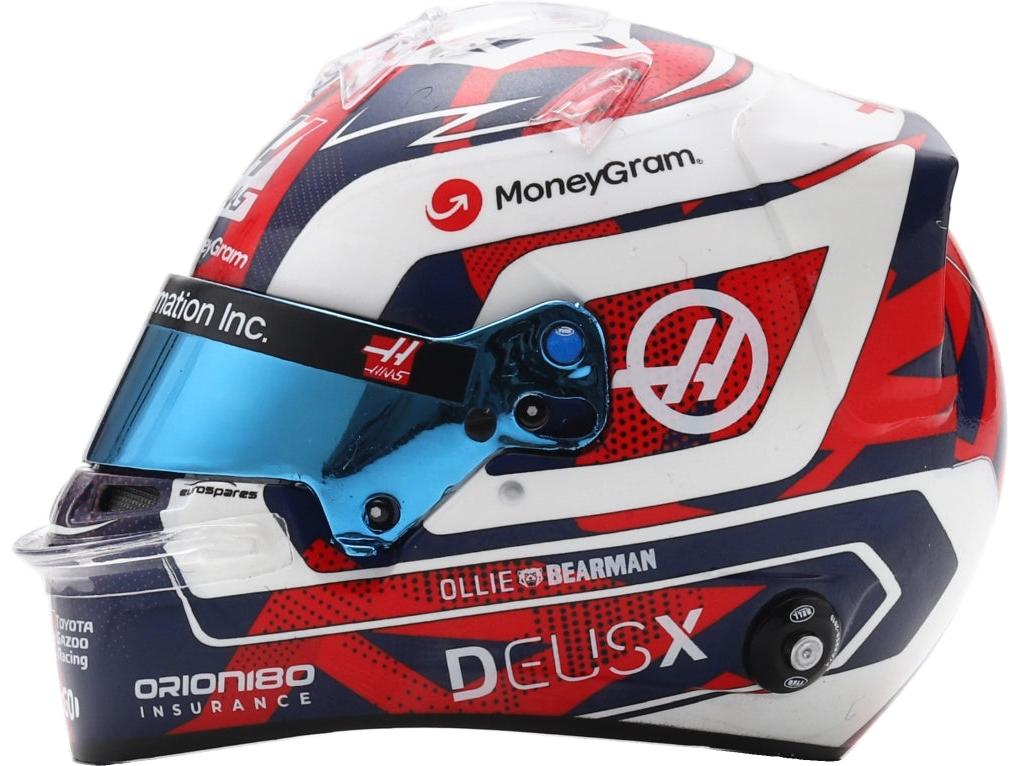 Ollie Bearman F1 British GP 2025 Helmet 1:5 Scale Resin Replica – Spark-Spark-Diecast Model Centre