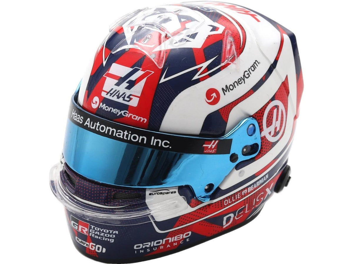 Ollie Bearman F1 British GP 2025 Helmet 1:5 Scale Resin Replica – Spark-Spark-Diecast Model Centre