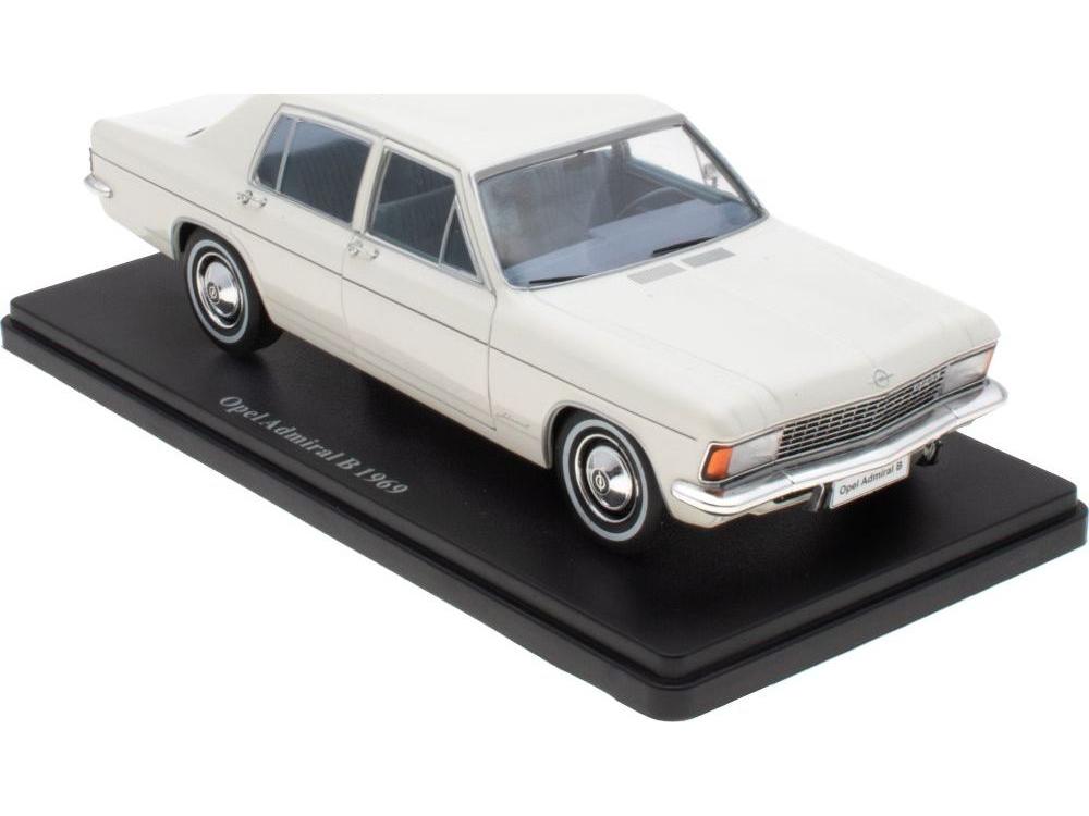 Opel Admiral B 1969 White 1:24 Scale Unbranded Diecast Model Car-Unbranded-Diecast Model Centre