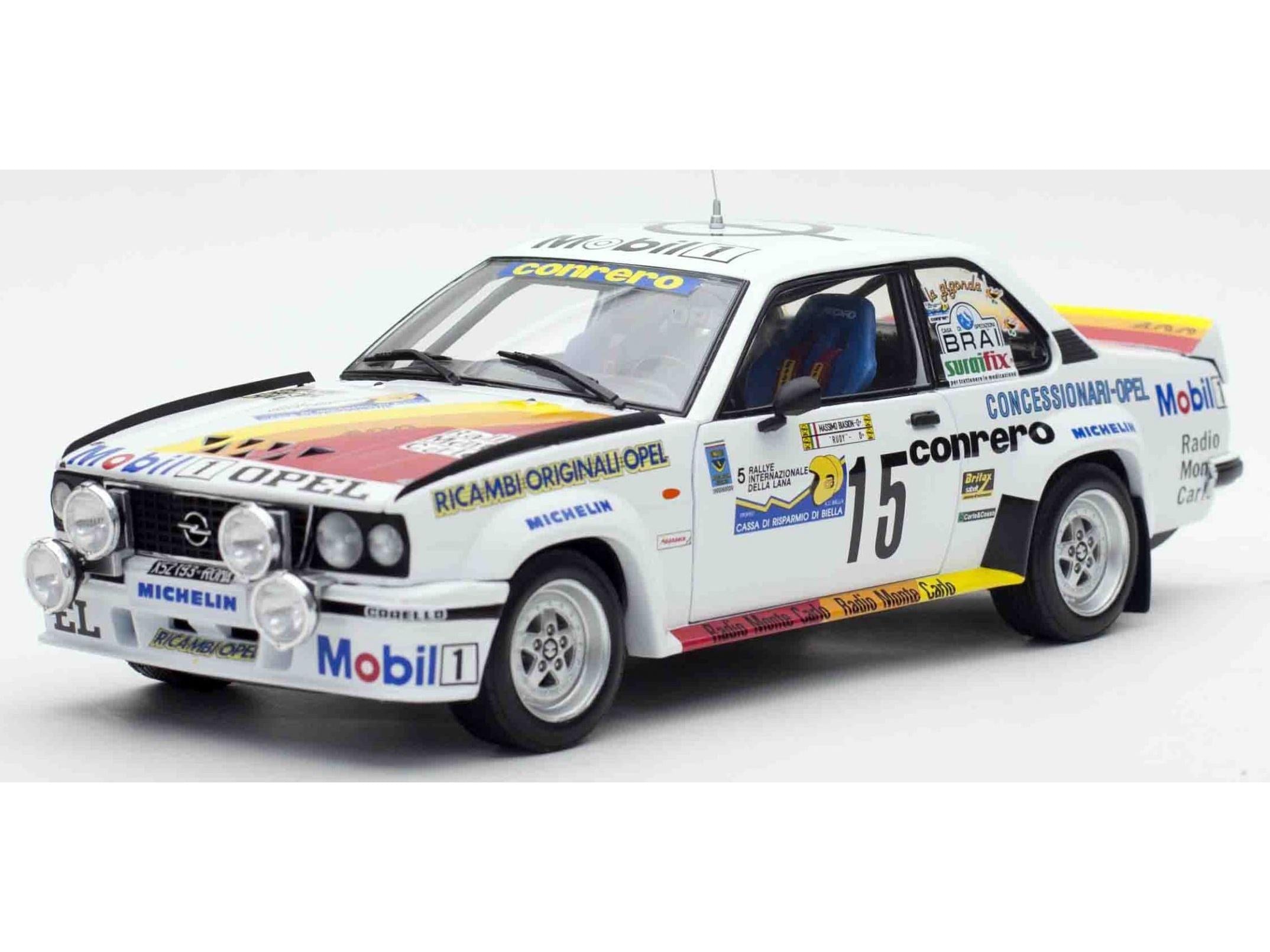 Opel Ascona 400 Rally Internazionale della Lana 1982 Biasion Miki Rudy #15 1:18 Scale Sun Star Diecast Model Car-Sun Star-Diecast Model Centre