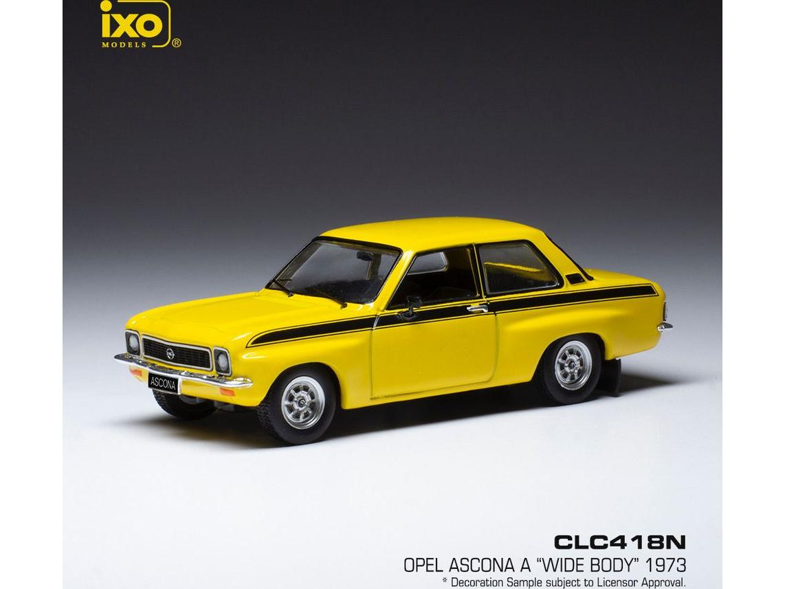 Opel Ascona A Tuning Yellow 1973 1:43 Scale IXO Diecast Model Car-IXO-Diecast Model Centre