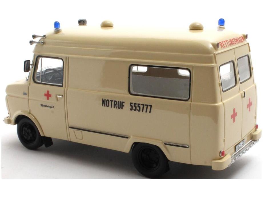 Opel Blitz Voll Rettungswagen Neurenberg 1965-1975 1:43 Scale Matrix Resin Model Car-Matrix-Diecast Model Centre