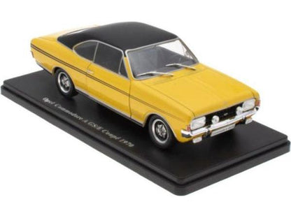 Opel Commodore A GS/E Coupe 1970-Yellow 1:24 Scale Unbranded Diecast Model Car-Unbranded-Diecast Model Centre