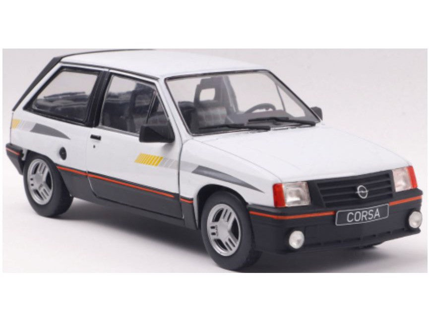 Opel Corsa A SR 1985 white - 1:24 Scale Model Car-WhiteBox-Diecast Model Centre