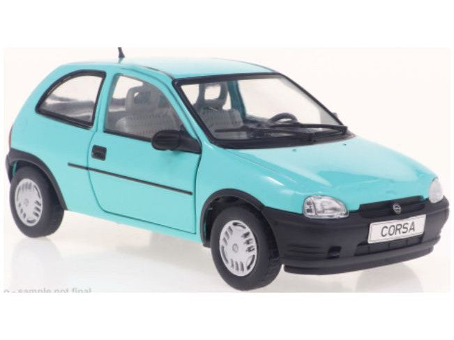 Opel Corsa B 1993 turquoise - 1:24 Scale Model Car-WhiteBox-Diecast Model Centre