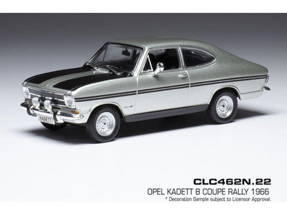Opel Kadett B Coupe Rallye Silver 1966 1:43 Scale IXO Diecast Model Car-IXO-Diecast Model Centre