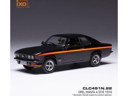 Opel Manta A GT/E Black Magic 1974 1:43 Scale IXO Diecast Model Car-IXO-Diecast Model Centre