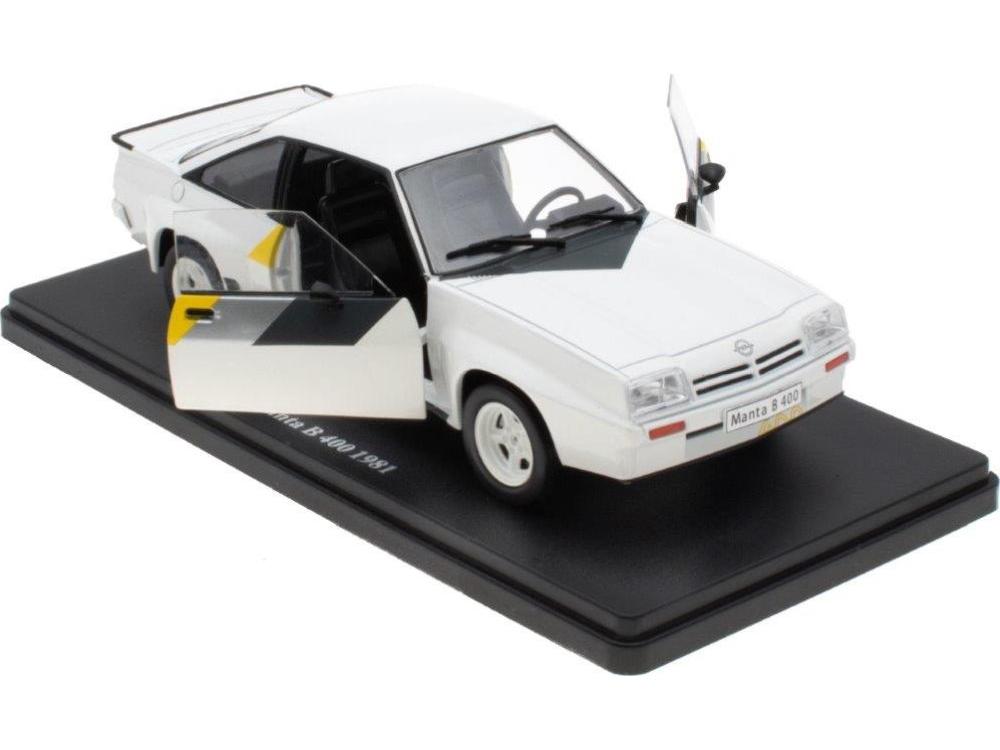 Opel Manta B 400 1981 White 1:24 Scale Unbranded Diecast Model Car-Unbranded-Diecast Model Centre