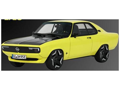Opel Manta GSE Elektromod 2021 Yellow 1:18 Scale OttOmobile Resin Model-OttOmobile-Diecast Model Centre