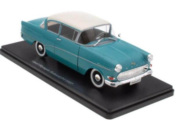 Opel Olympia Rekord PI 1957 Blue 1:24 Scale Unbranded Diecast Model Car-Unbranded-Diecast Model Centre