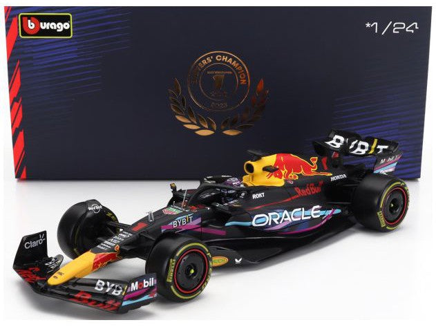 Oracle Red Bull Racing RB19 #1 Winner F1 Miami GP 2023 Max Verstappen - 1:24 Scale Model Car-Bburago-Diecast Model Centre