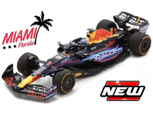 Oracle Red Bull Racing RB19 #1 Winner F1 Miami GP 2023 Max Verstappen - 1:43 Scale Diecast Model Car-Bburago-Diecast Model Centre
