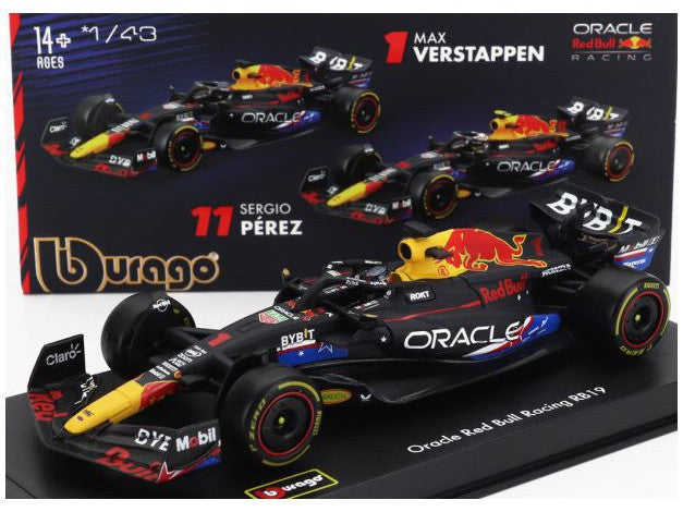 Oracle Red Bull Racing RB19 #1 Winner F1 United States GP 2023 Max Verstappen - 1:43 Scale Model Car (w/Driver)-Bburago-Diecast Model Centre