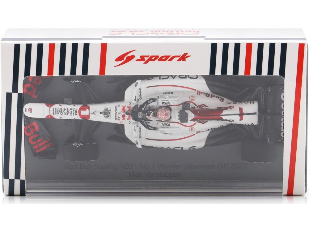 Oracle Red Bull Racing RB21 #1 1st Japanese GP 2025 Max Verstappen w/Pit Board 1:43 Scale Resin Car – Spark-Spark-Diecast Model Centre