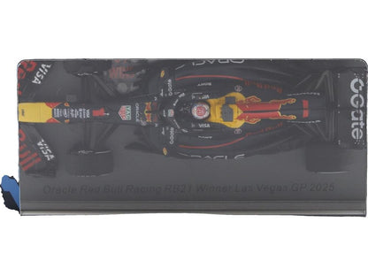 Oracle Red Bull Racing RB21 #1 Winner F1 Las Vegas GP 2025 Max Verstappen w/Pit Board 1:43 Scale Resin Car – Spark-Spark-Diecast Model Centre