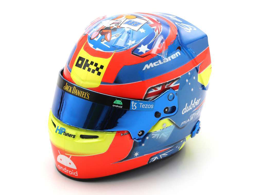 Oscar Piastri 2023 Helmet Bundle - 1:5 Scale-Diecast Model Centre-Diecast Model Centre