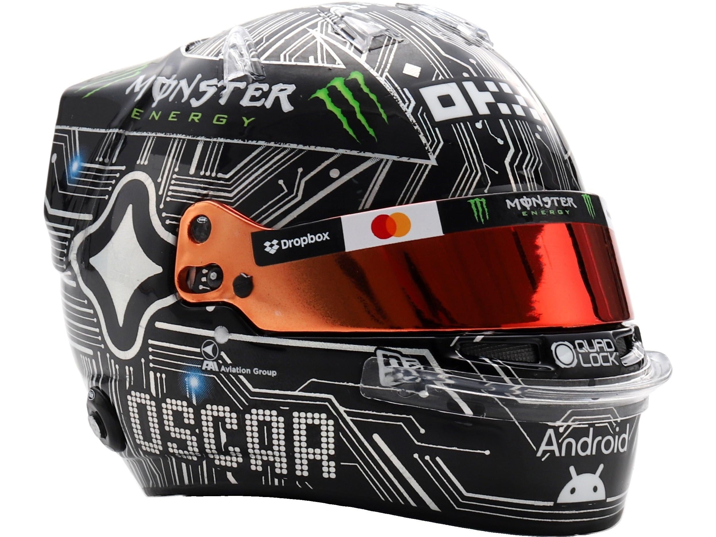 Oscar Piastri F1 US GP 2025 Helmet 1:5 Scale Resin Replica – Spark-Spark-Diecast Model Centre