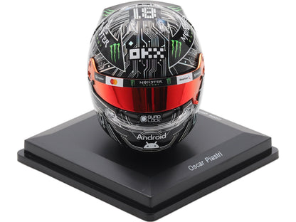 Oscar Piastri F1 US GP 2025 Helmet 1:5 Scale Resin Replica – Spark-Spark-Diecast Model Centre