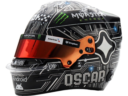 Oscar Piastri F1 US GP 2025 Helmet 1:5 Scale Resin Replica – Spark-Spark-Diecast Model Centre