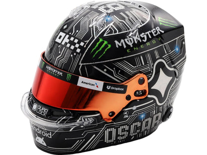 Oscar Piastri F1 US GP 2025 Helmet 1:5 Scale Resin Replica – Spark-Spark-Diecast Model Centre