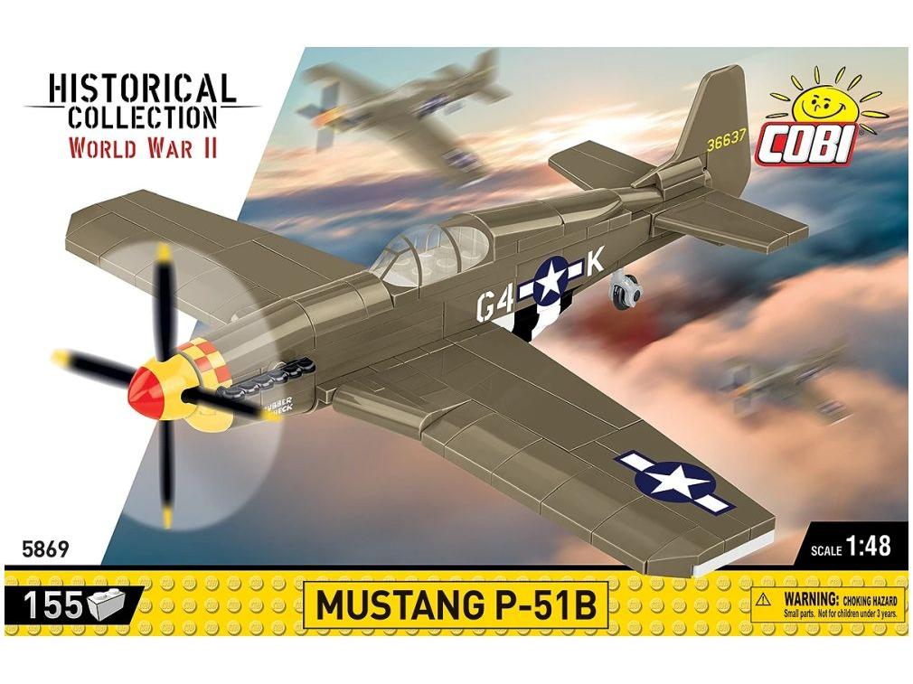 P-51B Mustang 158 KL. WWII Cobi Brick Build Kit-Cobi-Diecast Model Centre