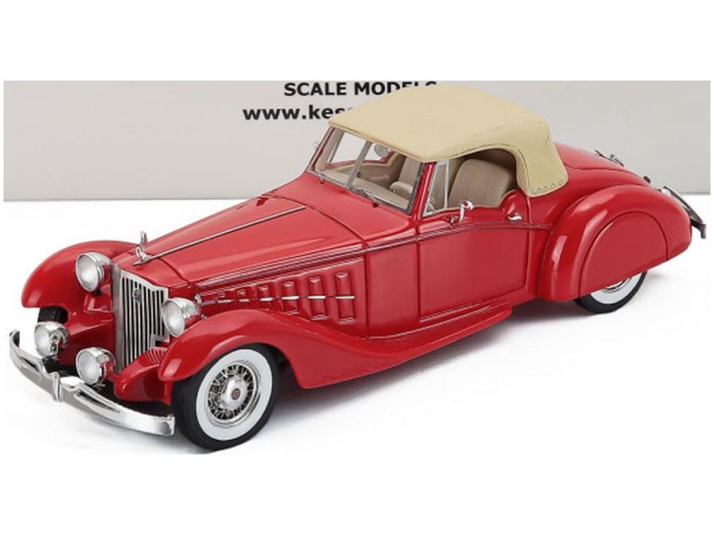 Packard Bayliff 1107 Roadster Closed Red Beige 1949 1:43 Scale Kess Resin Model Car-Kess-Diecast Model Centre