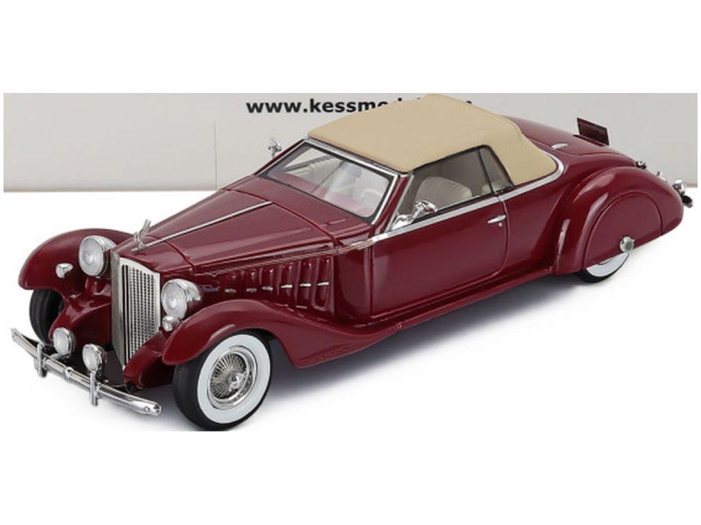 Packard Bayliff Roadster Closed Bordeaux Beige 1939 1:43 Scale Kess Resin Model Car-Kess-Diecast Model Centre