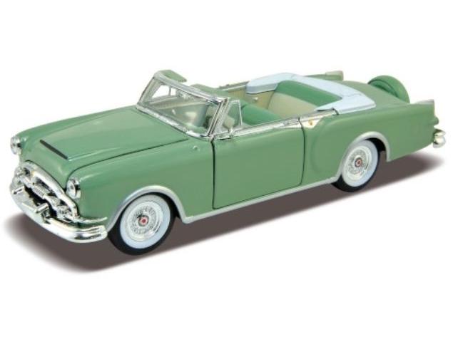Packard Caribbean Top Down Light Green 1953 1:24 Scale Welly Diecast Model-Welly-Diecast Model Centre