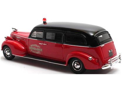 Packard Henney Fire Dept Ambulance 1940 Red/Black 1:43 Scale Matrix Resin Model Car-Matrix-Diecast Model Centre