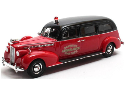 Packard Henney Fire Dept Ambulance 1940 Red/Black 1:43 Scale Matrix Resin Model Car-Matrix-Diecast Model Centre