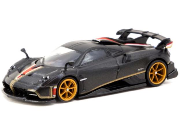 Pagani Imola Matt Black/Carbon 1:64 Scale Tarmac Works Diecast Model-Tarmac Works-Diecast Model Centre