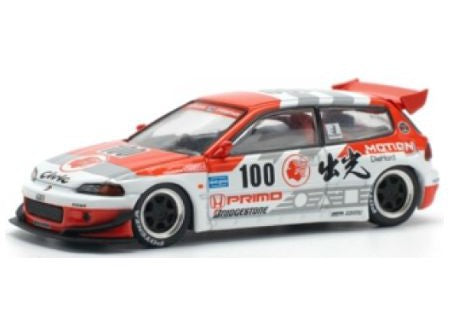 Pandem Civic EG6 V1.5 Idemitsu Motion Infinite - 1:64 Scale Model Car-Pop Race-Diecast Model Centre