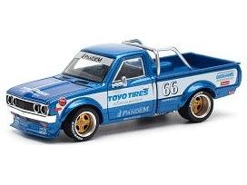 Pandem Datsun 620 Blue 1:64 Scale Pop Race Diecast Model (New Tooling)-Pop Race-Diecast Model Centre